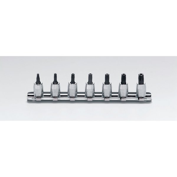 Ko-Ken Socket set TORX T10H-T40H 150mm 7 pieces 1/4 Sq. Drive RS2025/7-HOLE